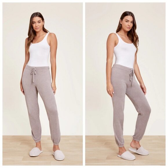 💕BAREFOOT DREAMS💕 CozyChic Ultra Lite Track Pant ~ Beach Rock Medium M NWT